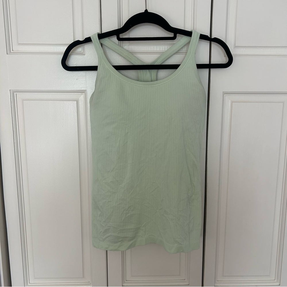 Lululemon Mint Green Ribbed Tank Top